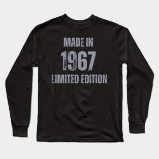 Vintage Made in 1967 , Limited Edition  , Gift for Mom Dad Birthday Long Sleeve T-Shirt